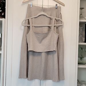 Reformation large molly 2 piece skirt set